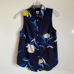 a new day Navy Blouse